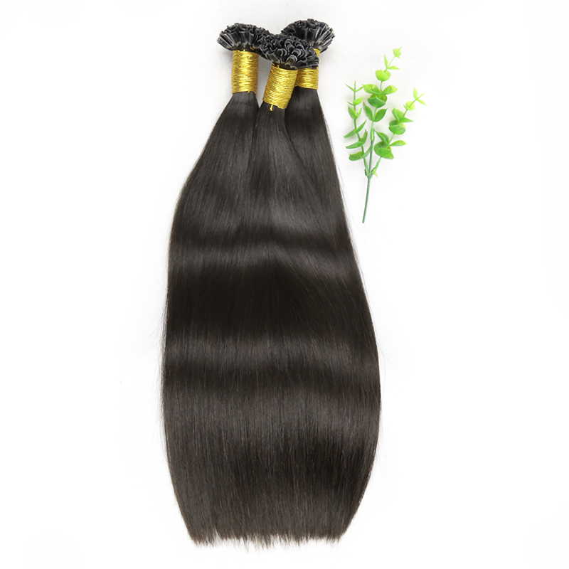 New Arrive Wholesale Raw U Tip Keratin Bonded Human Hair Extension U Tip Extensions